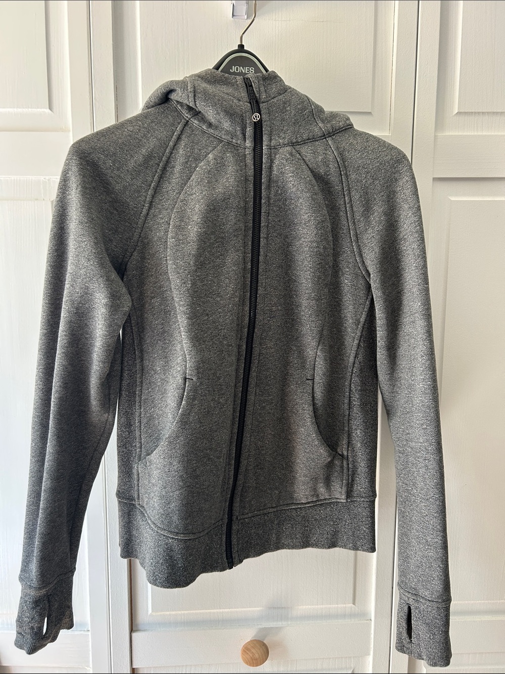 lululemon athletica Charcoal Gray Hooded Zip Jacket